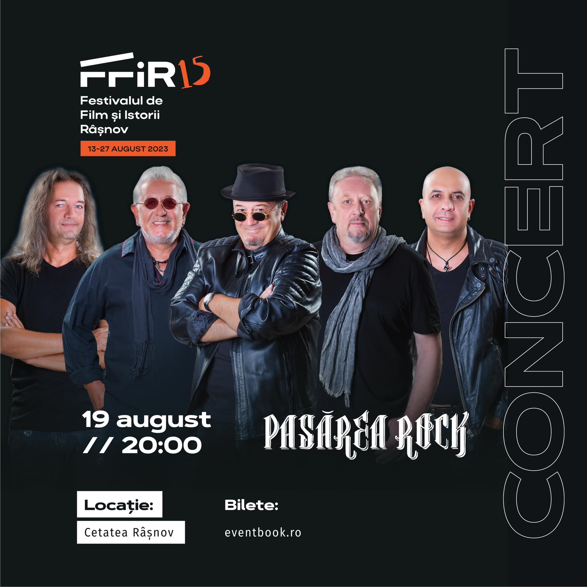 Pe 19 August, Pasărea Rock va deschide seria concertelor din Cetatea Râșnov la Festivalul FFIR15